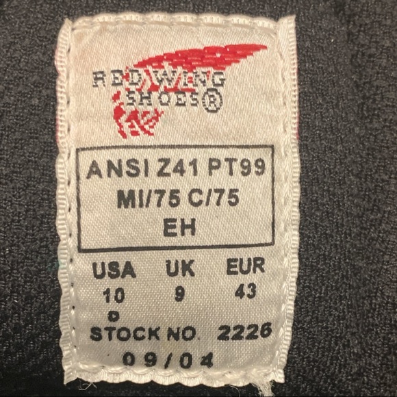 Red Wing Boots 2226 Sz 10 - Picture 5 of 7